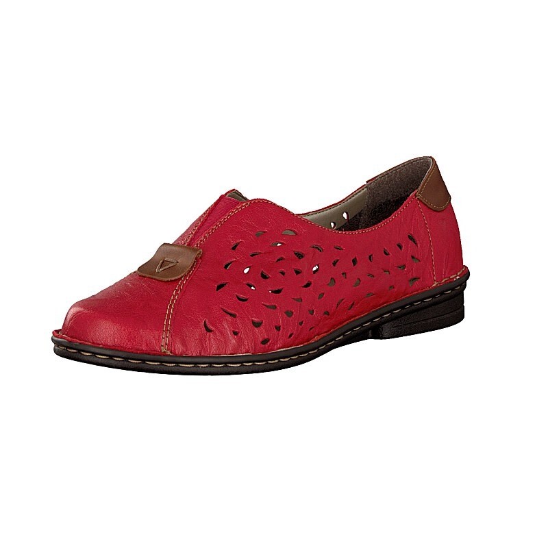 Damske Slip On Rieker 48451-33, Červené